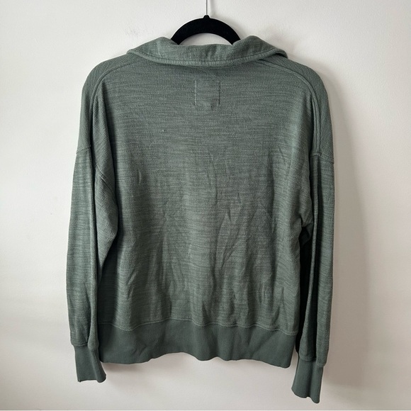 Aerie Endless Summer Polo Sweatshirt Green - Picture 12 of 12